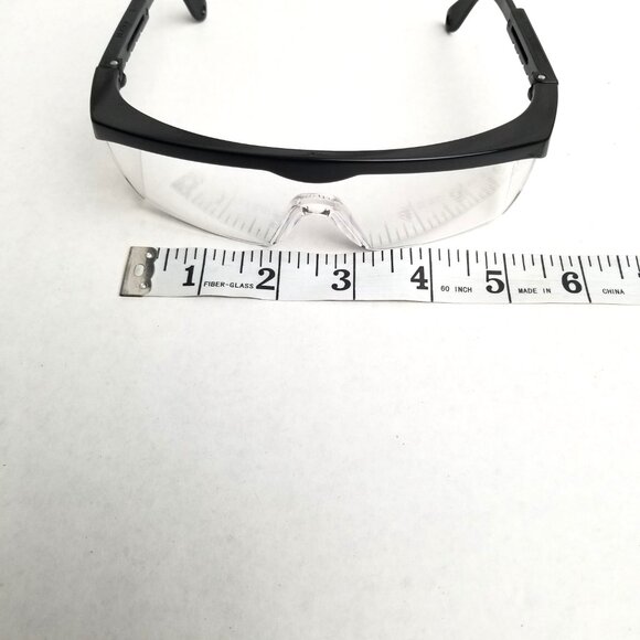 ANSI Z87.1 Polycarbonate Safety Glasses Clear Lens Workwear Lab Industrial PPE - Picture 8 of 9